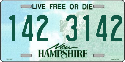 NH license plate 1423142