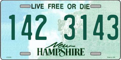 NH license plate 1423143