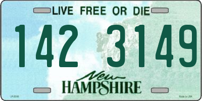 NH license plate 1423149