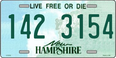 NH license plate 1423154