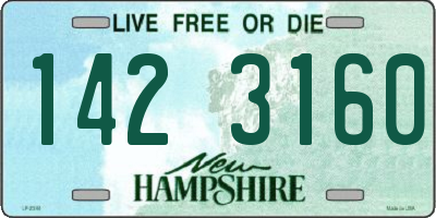 NH license plate 1423160