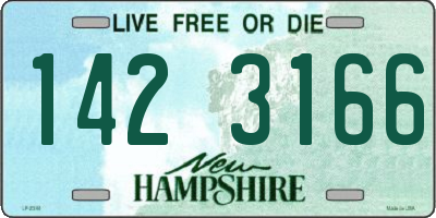 NH license plate 1423166