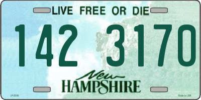 NH license plate 1423170