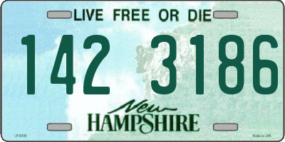 NH license plate 1423186