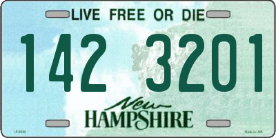 NH license plate 1423201
