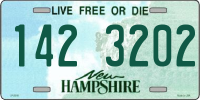 NH license plate 1423202