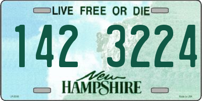NH license plate 1423224