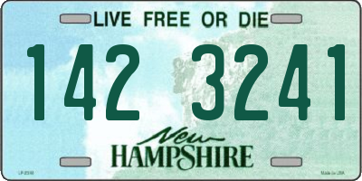 NH license plate 1423241