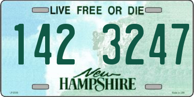 NH license plate 1423247