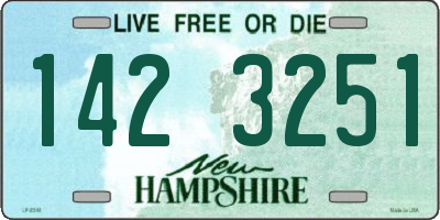 NH license plate 1423251