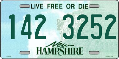 NH license plate 1423252