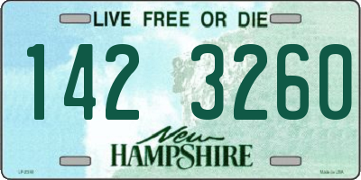 NH license plate 1423260