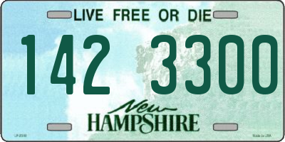 NH license plate 1423300