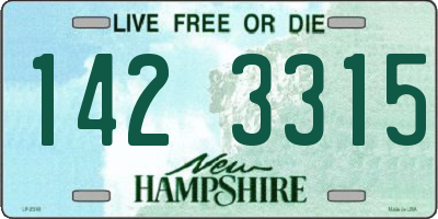 NH license plate 1423315