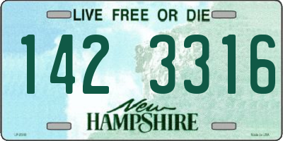 NH license plate 1423316