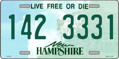 NH license plate 1423331