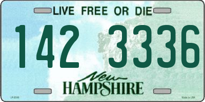 NH license plate 1423336