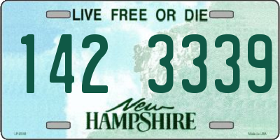 NH license plate 1423339