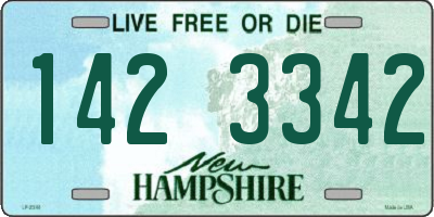 NH license plate 1423342