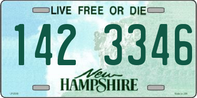 NH license plate 1423346