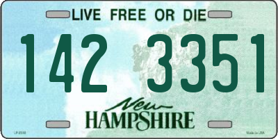 NH license plate 1423351