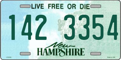 NH license plate 1423354