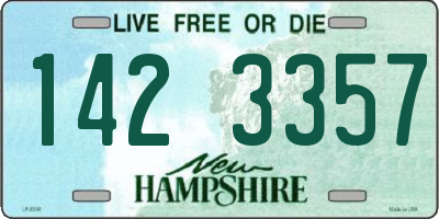 NH license plate 1423357