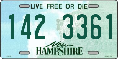 NH license plate 1423361