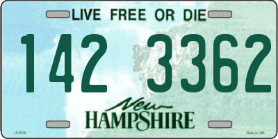 NH license plate 1423362