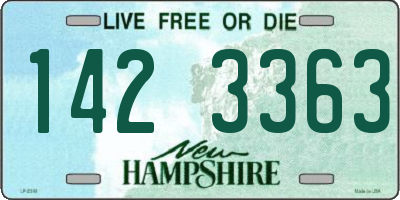 NH license plate 1423363