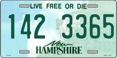 NH license plate 1423365