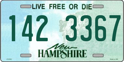 NH license plate 1423367