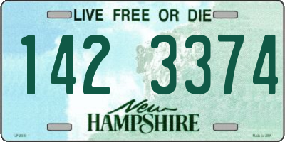 NH license plate 1423374