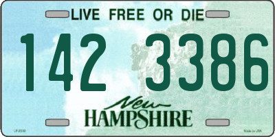 NH license plate 1423386
