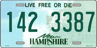 NH license plate 1423387