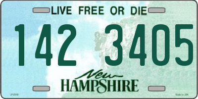 NH license plate 1423405