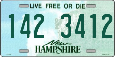 NH license plate 1423412