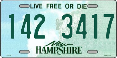 NH license plate 1423417