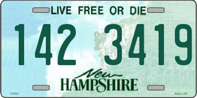 NH license plate 1423419