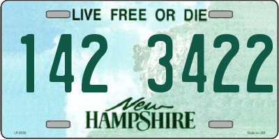 NH license plate 1423422