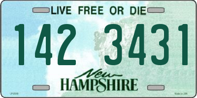 NH license plate 1423431