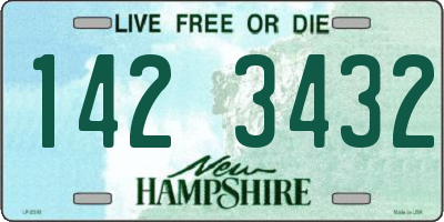 NH license plate 1423432