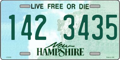 NH license plate 1423435