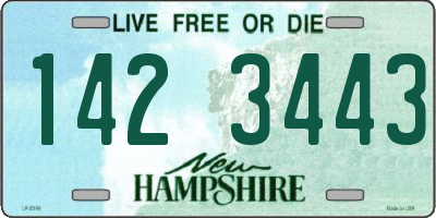 NH license plate 1423443