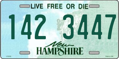NH license plate 1423447