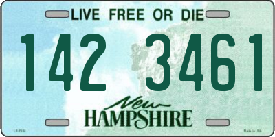 NH license plate 1423461