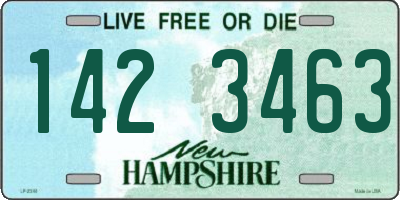 NH license plate 1423463