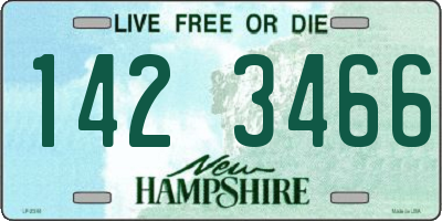 NH license plate 1423466