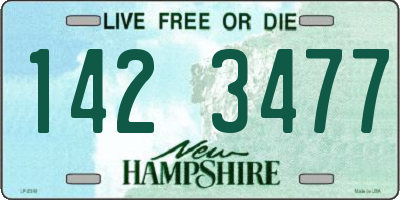 NH license plate 1423477