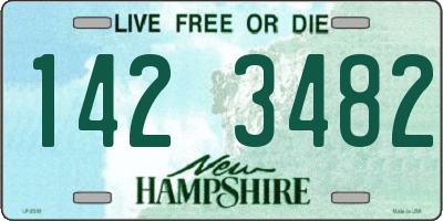 NH license plate 1423482
